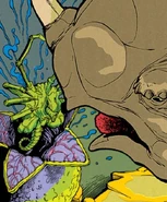 Un Facehugger a punto de impregnar un Rhynth