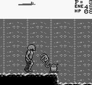 Un facehugger tratando de impregnar al Alpha Centauri Predator