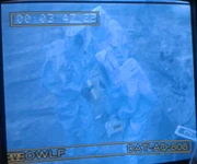 3 agentes de la  explorando el área que destruyó el  en Val Verde