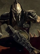 Guardia de Warlord que fue comido por el Back Biter.