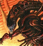 Un Scorpion Alien en la porta del cómic que se vendió con la figura de 