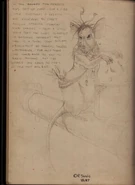 Akkikuyu in one of Robin Jarvis's early sketchbooks