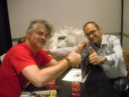 Martin Hofman tijdens zijn tweede ontmoeting met Fabio Bono