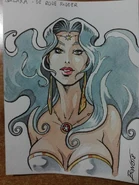 Een tekening van Galaxa door Fabio Bono