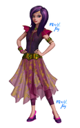 Descendants wicked world genie chic mal by fenixfairy-da6c7su