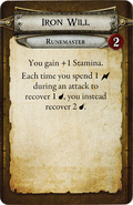 Runemaster skill Iron Will.