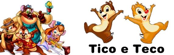 TICO & TECO - Abadá-Capoeira - Tico e Teco Origem: Wikipédia Tico e Teco  (no original em inglês Chip 'n Dale) são duas tâmias,[1] personagens  fictícios de Walt Disney, que aparecem em
