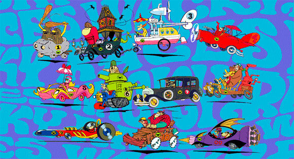 Carros corrida desenho infantil