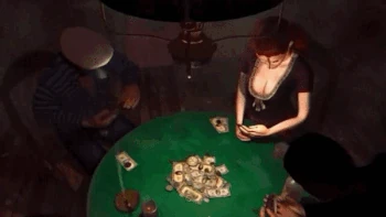 Kate playing poker in Desperados: Wanted Dead or Alive
