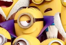 Evan on the Minions poster 	