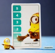 Minions's Challenge card game Medieval Stuart