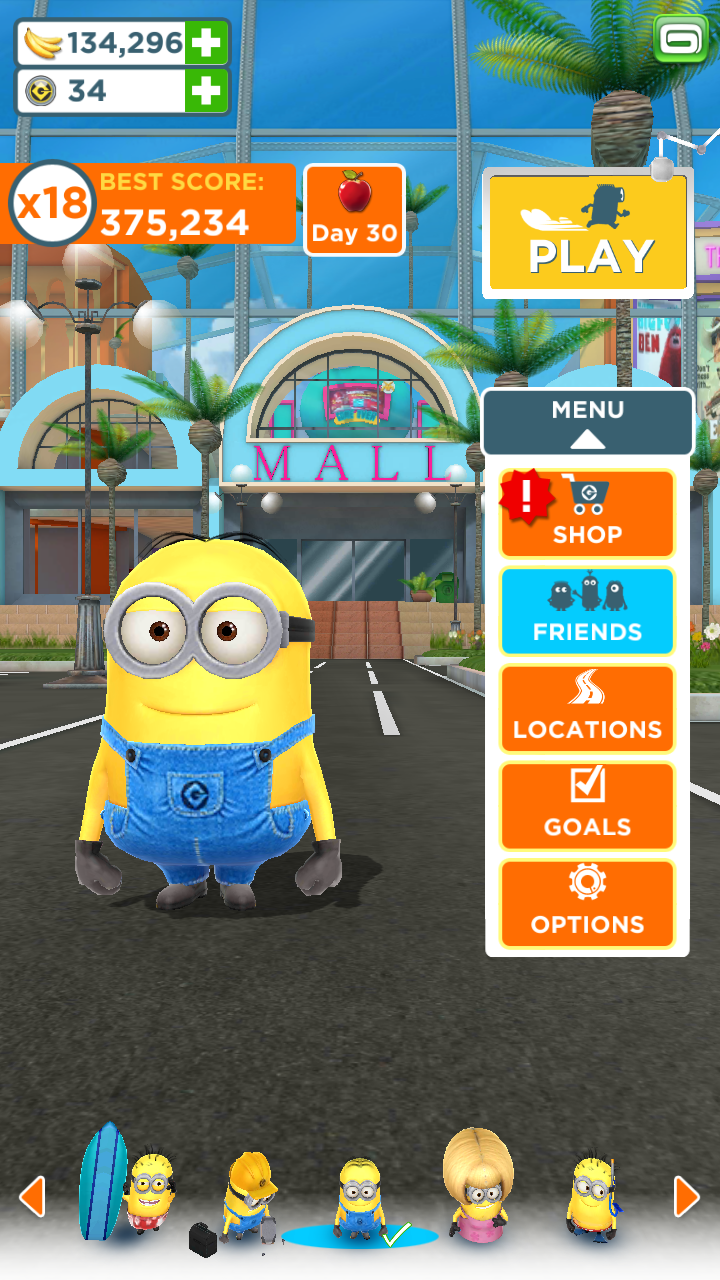 despicable me minion rush minion beach