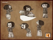 Early concept art of Margo
