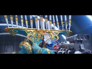 Nun-Chuck in her organ/candelabrum-like hot rod.