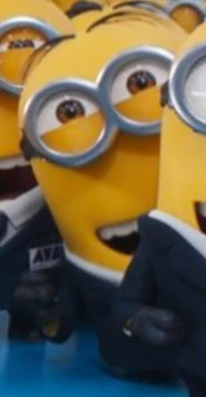 Nico laughing at the Minions