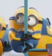 At the End Credits of Despicable Me 4, after falling off weight.