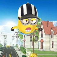 Minion flying out of the Launcher