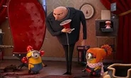 Gru is annoyed, then he takes away Carl's bullhorn