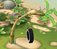 Tropical Tire Swing