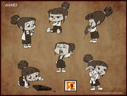 Early concept art of Agnes.