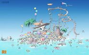Minion Beach Concept Art