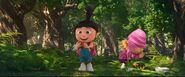 Despicable M3 Agnes in the woods with edith