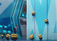 Gibson and another minion climbing