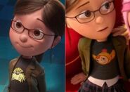 Margo's T-shirt in Despicable Me and in Despicable Me 2.