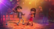 Antonio dancing with his new girlfriend, Rosa