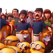 Corgis and Athletes On a transparent background