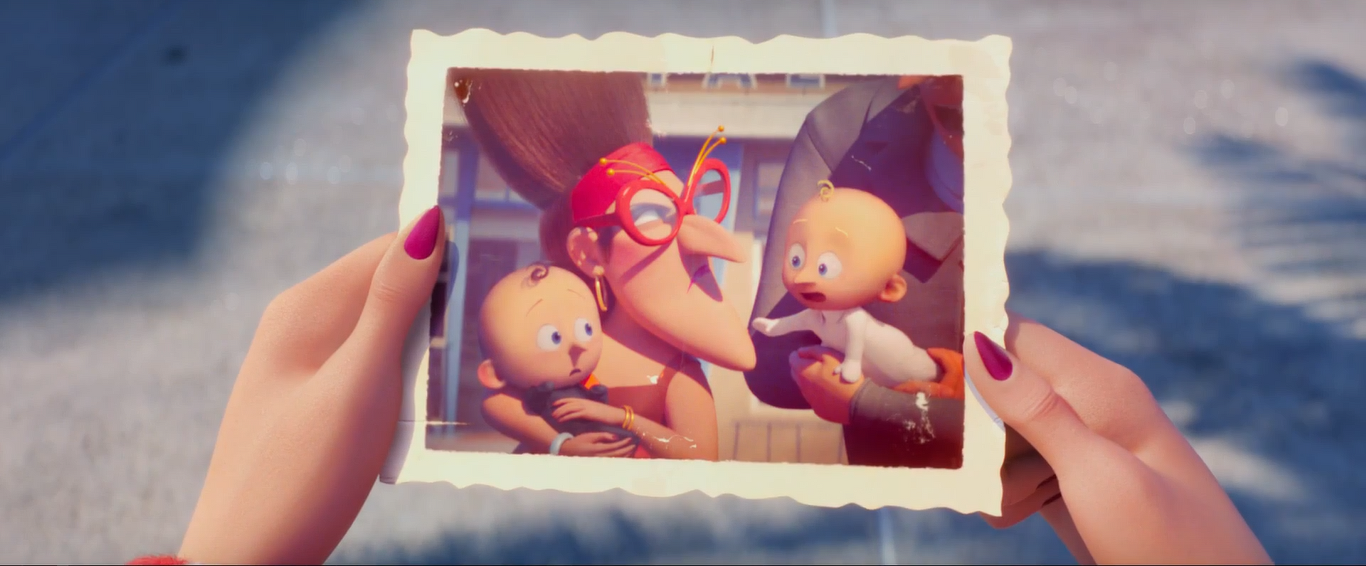 In Despicable Me 4, Gru's 3 adopted girls look exactly the same and not  aged at all. This is because once the father has a blood child, he longer  gives a single