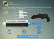 Dorn in der Variante des 1. DLC (Dunkelheit Lauert) mit aktiviertem Stabilitätsperk