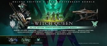 The Witch Queen Deluxe Edition 30th Anniv. Bundle in-game popup