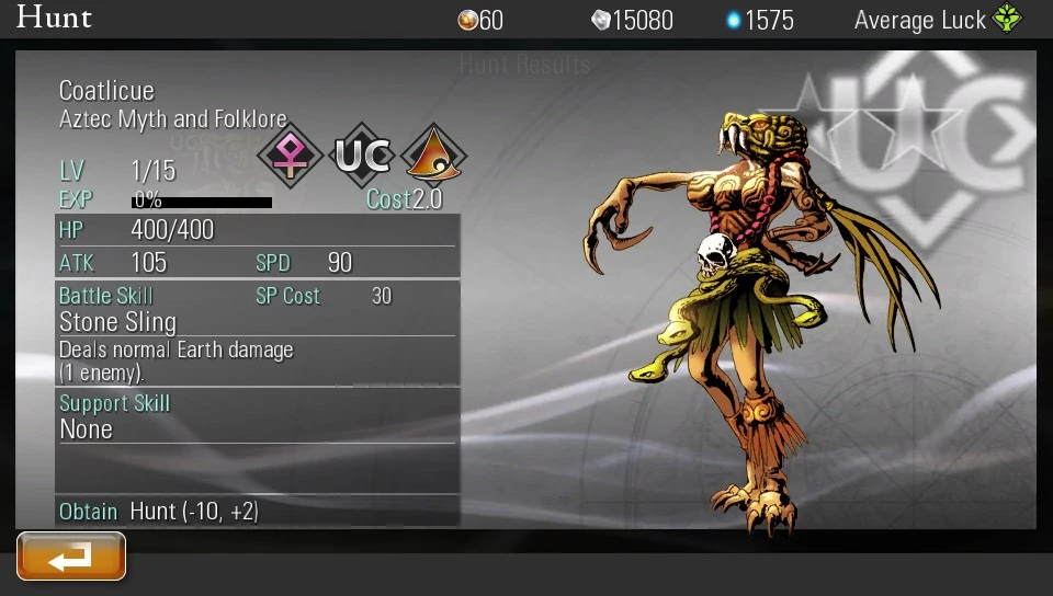 Coatlicue | Destiny of Spirits Wiki | Fandom