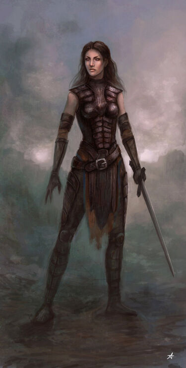 female leather armor dandd