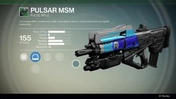 Pulsar MSM.jpg (259キロバイト) パルサーMSM、アンコモンのパルスライフル。