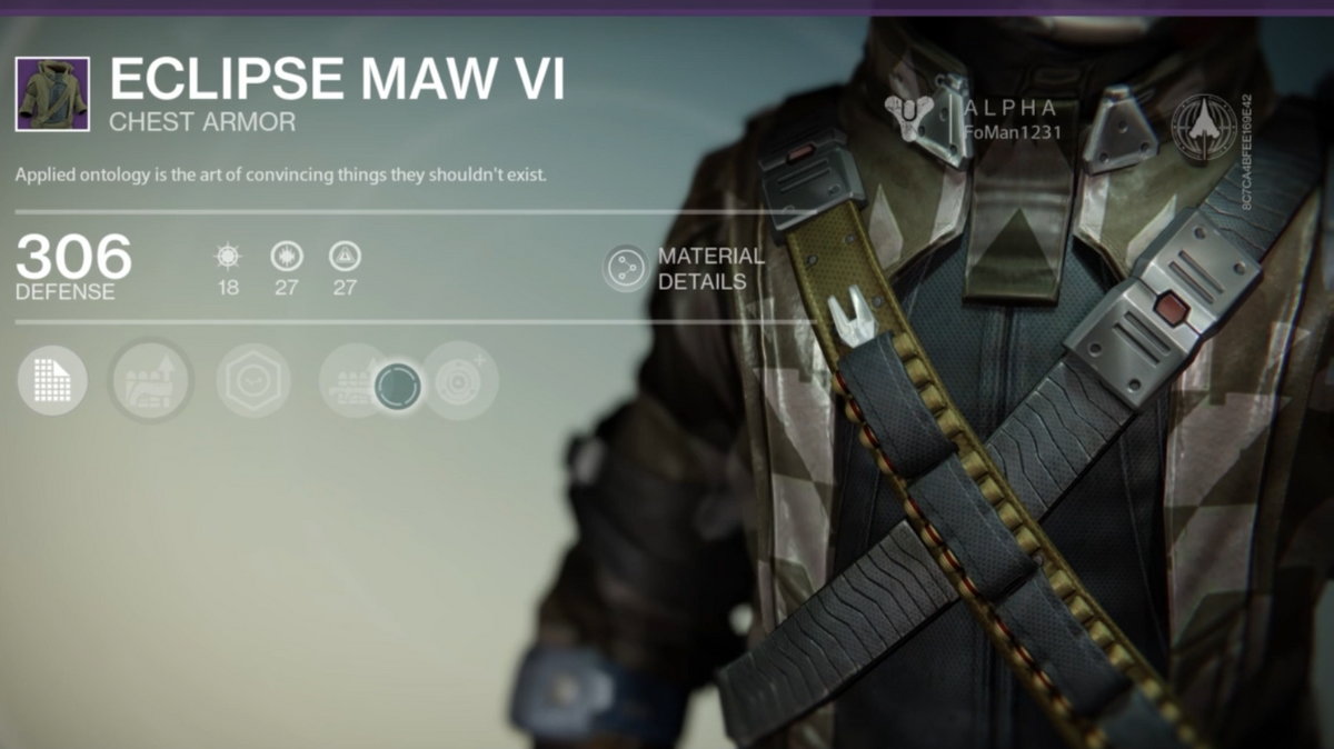Eclipse Maw VI (Chest Armor), Destiny Wiki