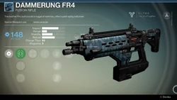 デンメルングFR4、レアのフュージョンライフル。