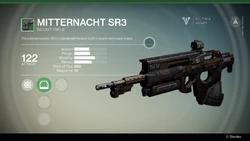 ミッターナハトSR3、アンコモンのスカウトライフル。
