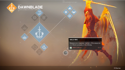 Destiny2 DawnbladeMenu