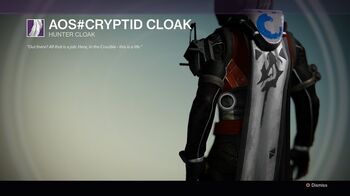 Destiny AOS Cryptid Cloak