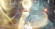 A Warlock uses Radiance.