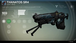 タナトスSR4、レアのスカウトライフル。