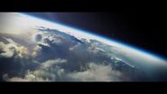 Earth from orbit during a cutscene.