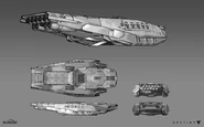 Concept art for the Carrier in The Taken King.