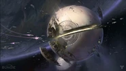 Concept art depicting The Traveler.