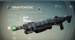 グラビトンESC、アンコモンのショットガン。