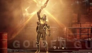 A Hunter using Golden Gun.