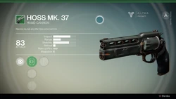 Hoss Mk. 37.jpg (186キロバイト) Hoss Mk. 37、アンコモンのハンドキャノン。