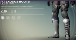 Hunter variant of Exodus Boots